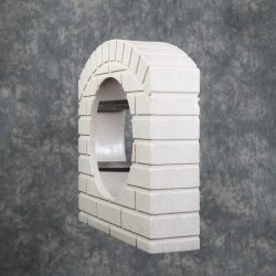 culvert-pipe-covers/Culvert-pipe-cover-15-inch-sandstone-adapter-kit-residential-driveway-drainage