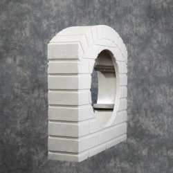 culvert-pipe-covers/Culvert-pipe-cover-15-inch-sandstone-adapter-kit-residential-driveway-drainage