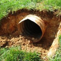 culvert-pipe-covers/Culvert-pipe-cover-15-inch-sandstone-residential-driveway-drainage