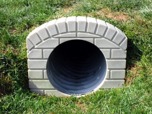 culvert-pipe-covers/Culvert-pipe-cover-15-inch-sandstone-residential-driveway-drainage