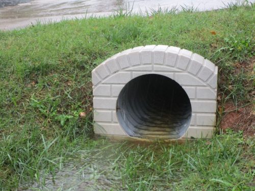 culvert-pipe-covers/Culvert-pipe-cover-15-inch-sandstone-residential-driveway-drainage